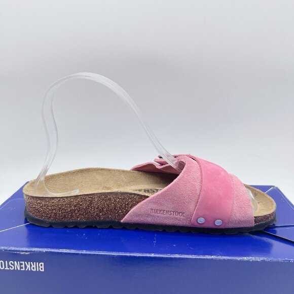 Birkenstock Oita Suede Sandals Kyoto Candy Pink Barbie Pinkcore EU 36 US 5- 5.5 - Picture 9 of 13